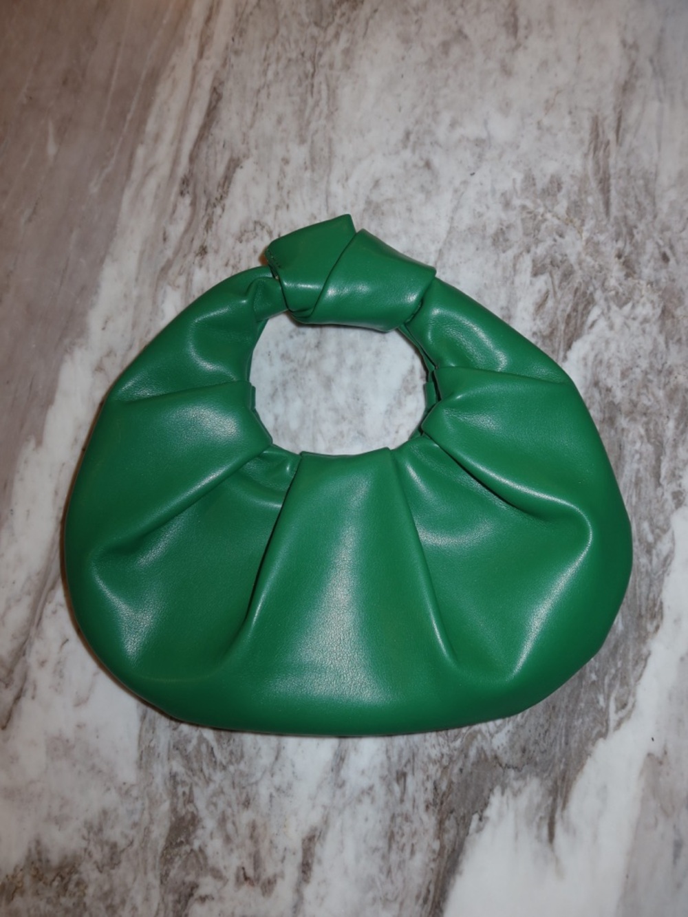 Green Knotted Handle Women’s Bag